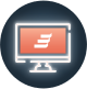 Computer with Ionis Every Step logo icon Computer with Ionis Every Step logo icon